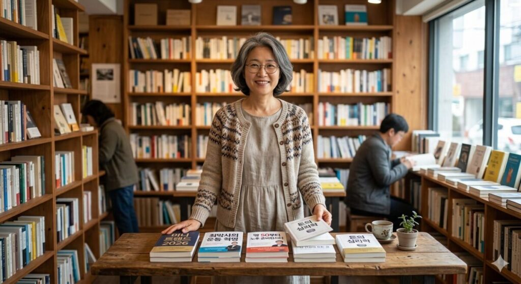 50대 여성을 위한 건강 및 재테크 추천 도서와 서점주 이미지